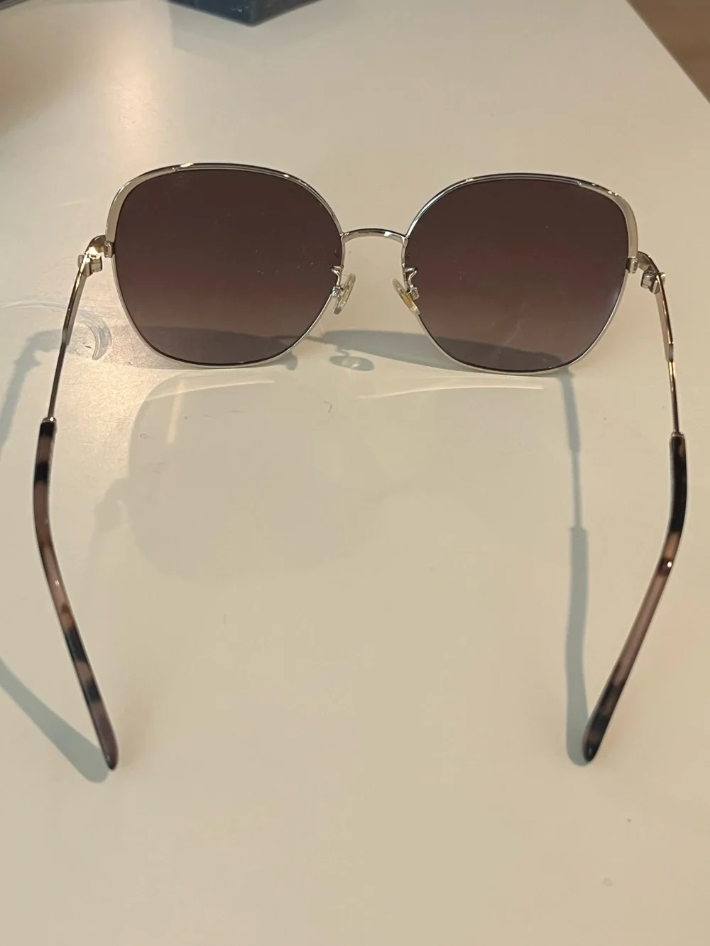 Kate Spade Gold Frame Yara F/S Sunglasses with Case, EUC